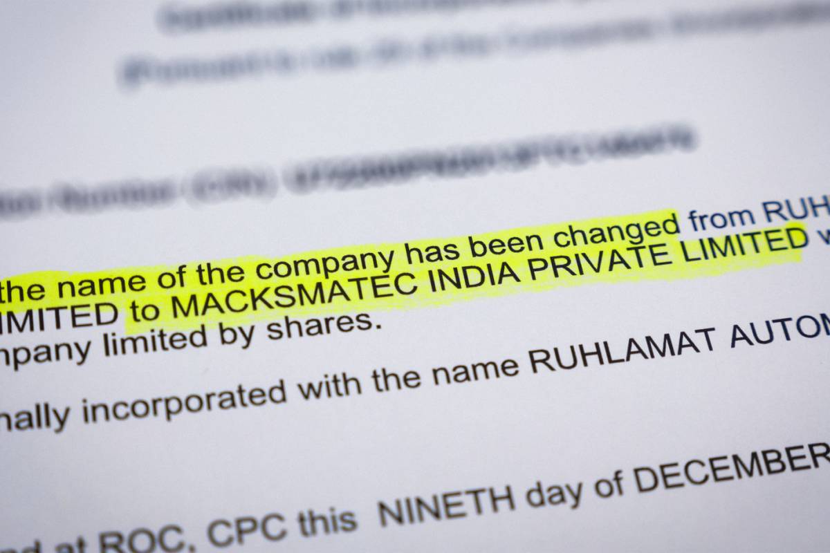 Official Rebranding: ruhlamat India becomes MackSmaTec India Cover